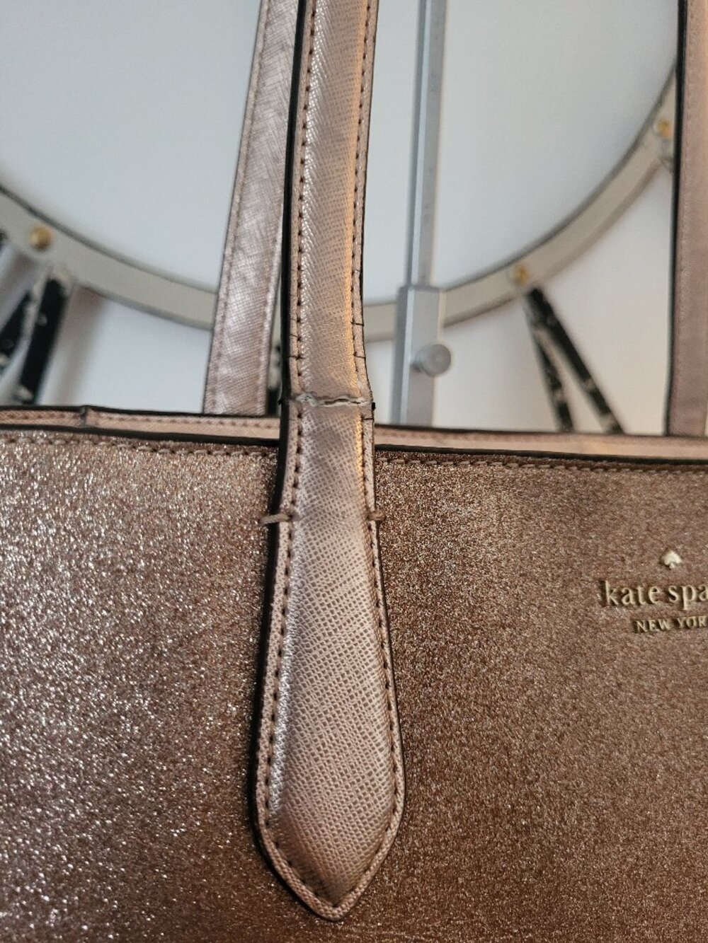 Kate Spade Pink Glitter Tote Bag - Picture 5 of 9